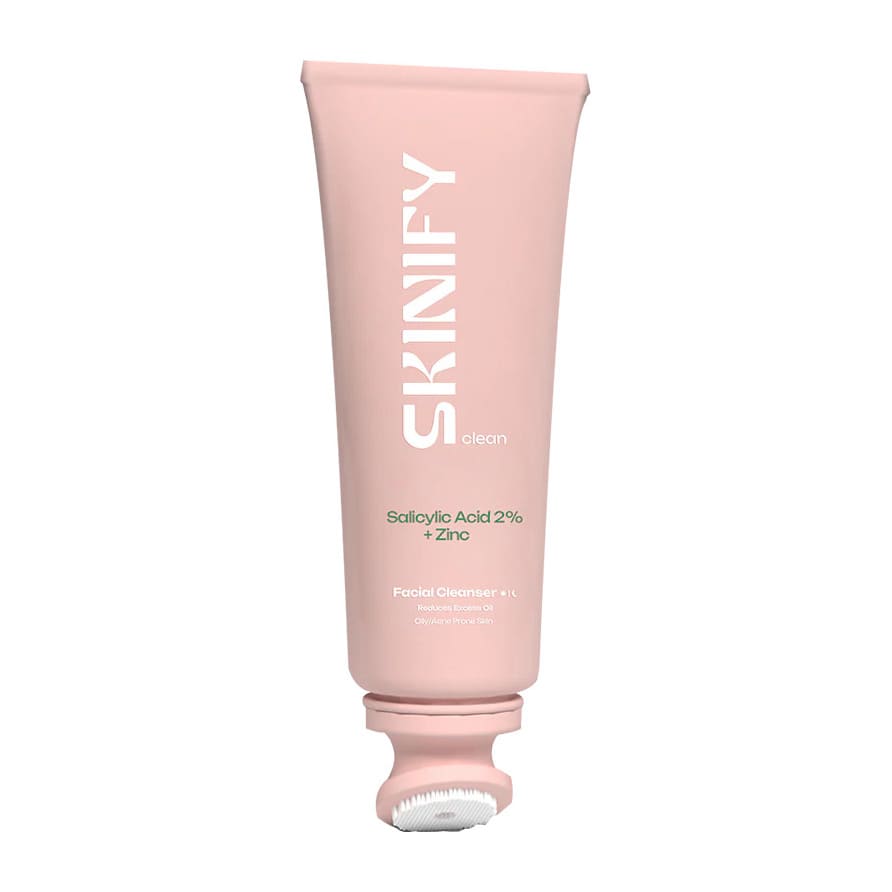 Skinify Clean Salicylic Acid 2% + Zinc Facial Cleanser - 200ml - Bloom Pharmacy
