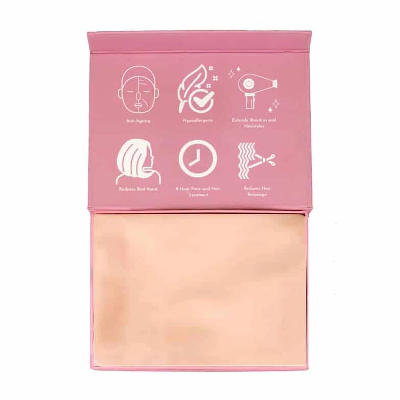 Sleek Light Peach Silk Pillowcase - Bloom Pharmacy
