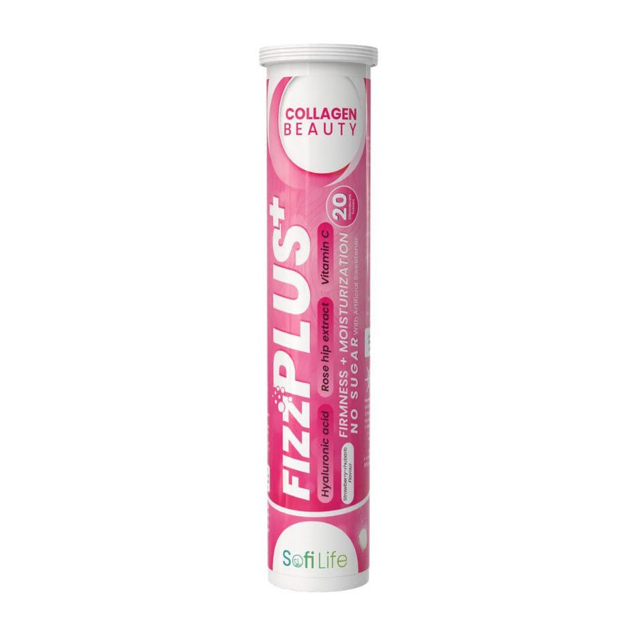 Sofi Lite Fizz Plus Collagen Beauty Strawberry Flavor Tablets - 20 Effervescent Tablets - Bloom Pharmacy