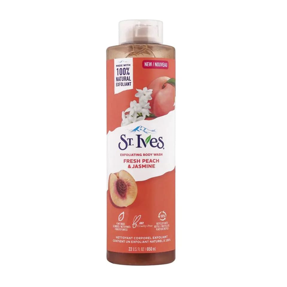 St. Ives Fresh Peach & Jasmine Body Wash - 650ml - Bloom Pharmacy