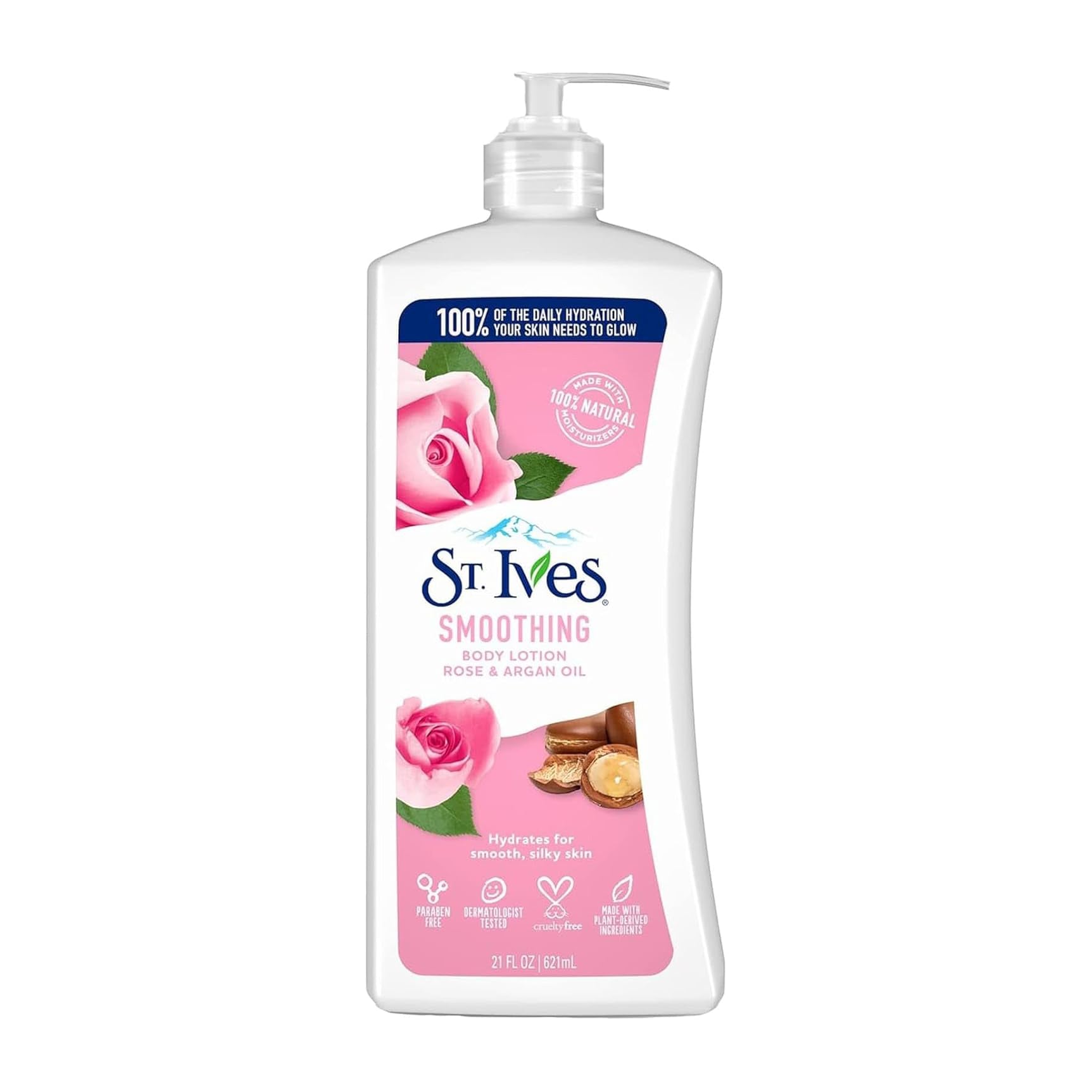 St. Ives Rose and Argan Oil Body Lotion - 621ml - Bloom Pharmacy