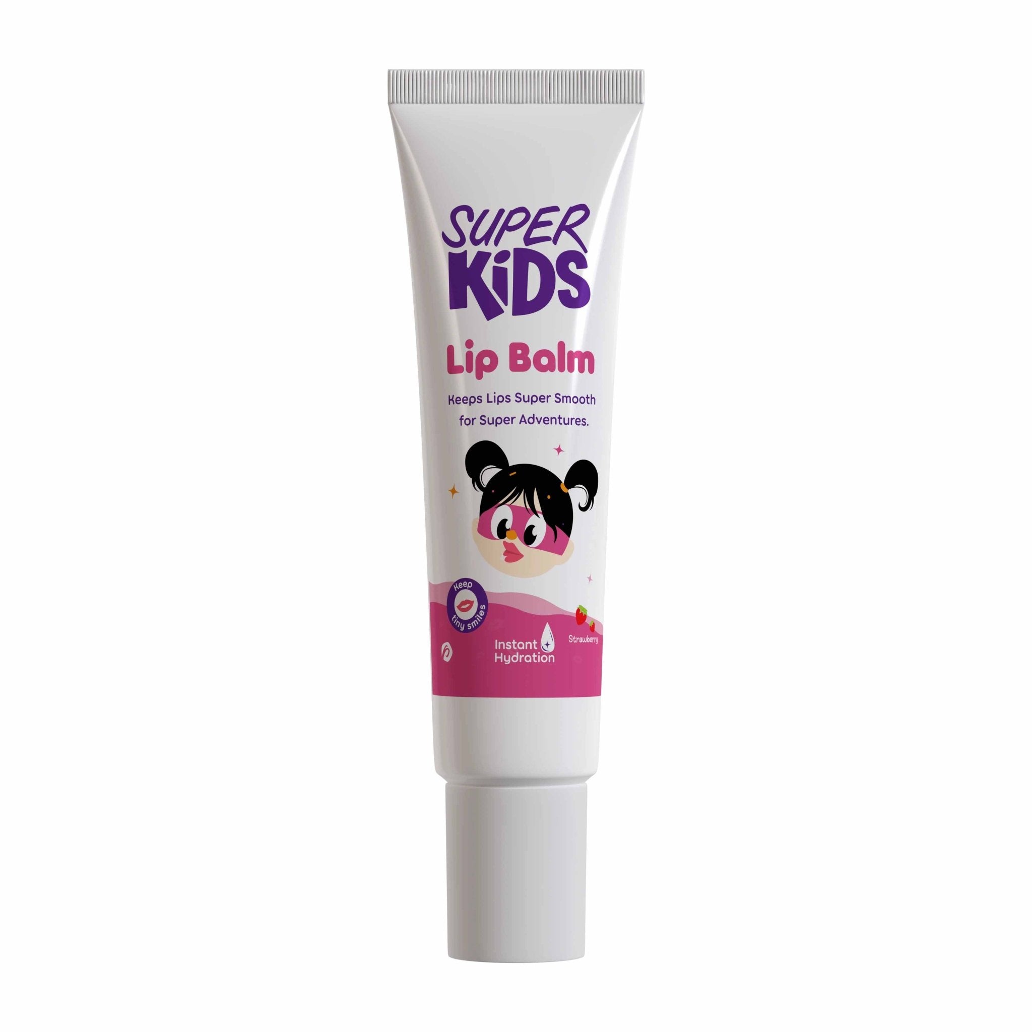 Super Kids Strawberry Lip Balm - 10gm - Bloom Pharmacy