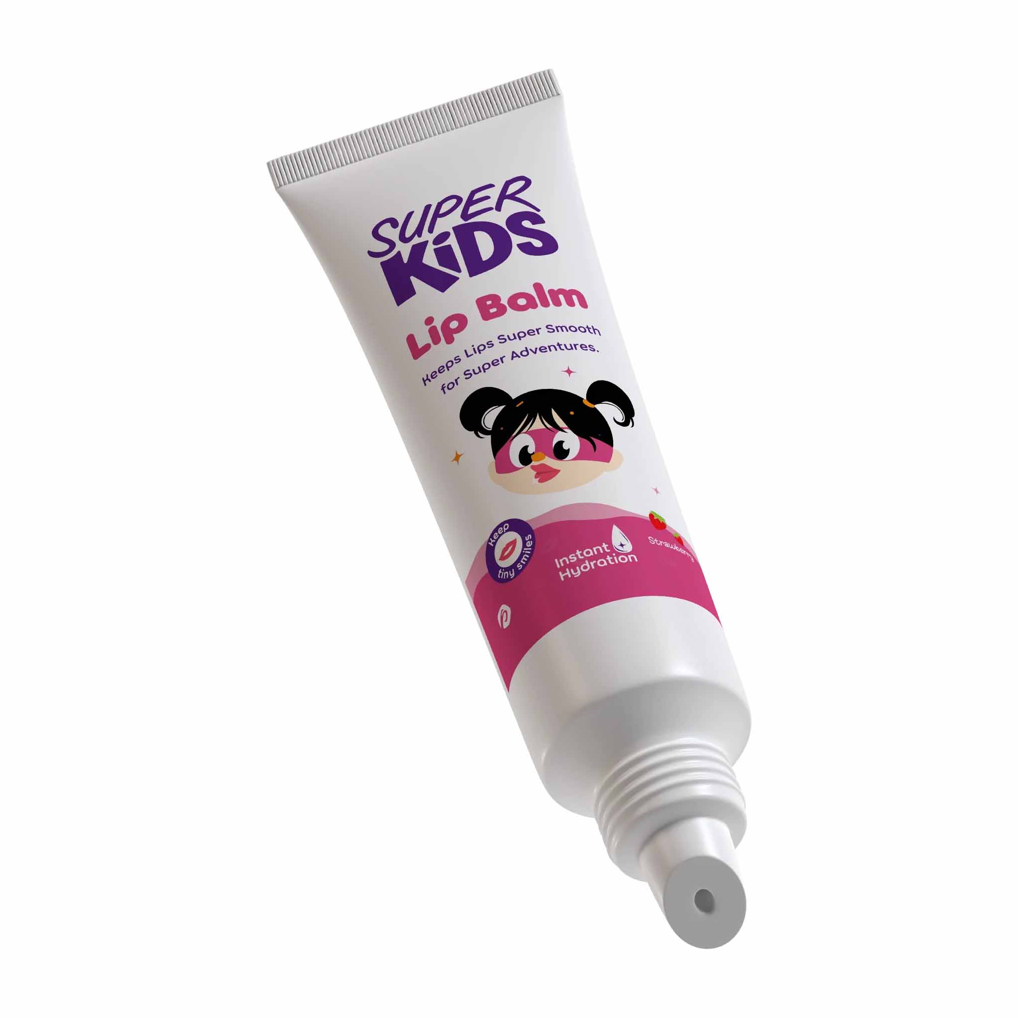 Super Kids Strawberry Lip Balm - 10gm - Bloom Pharmacy