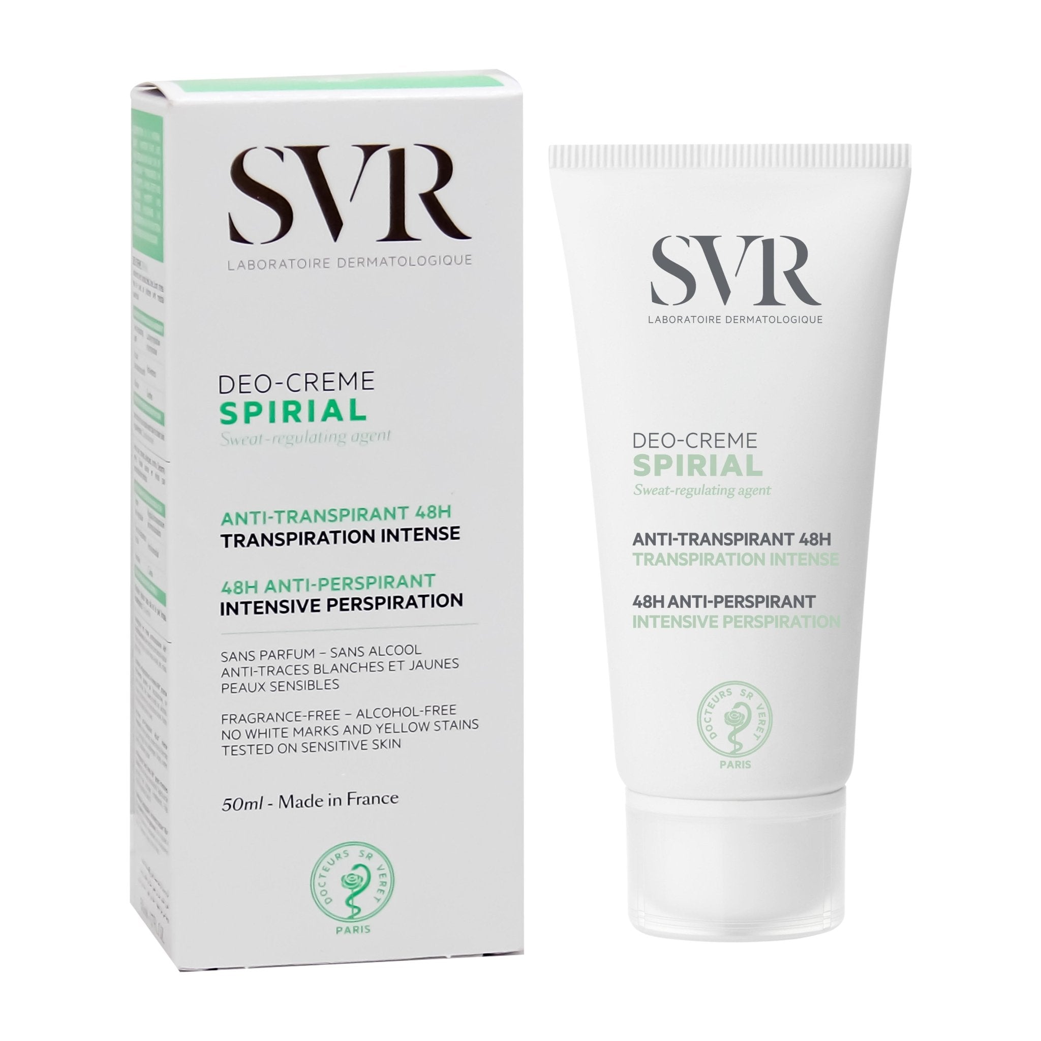 Svr Spirial Deo-Creme 48H Antiperspirant Cream - 50ml - Bloom Pharmacy