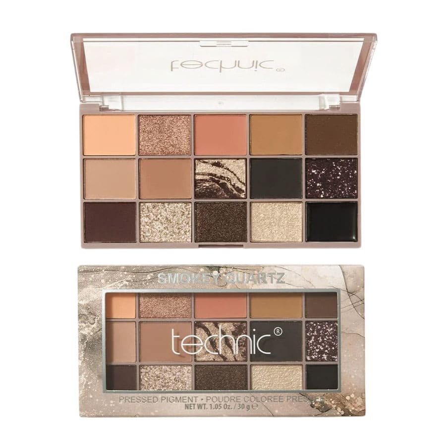 Technic Smokey Quartz Eyeshadow Palette - 15 Shades - Bloom Pharmacy