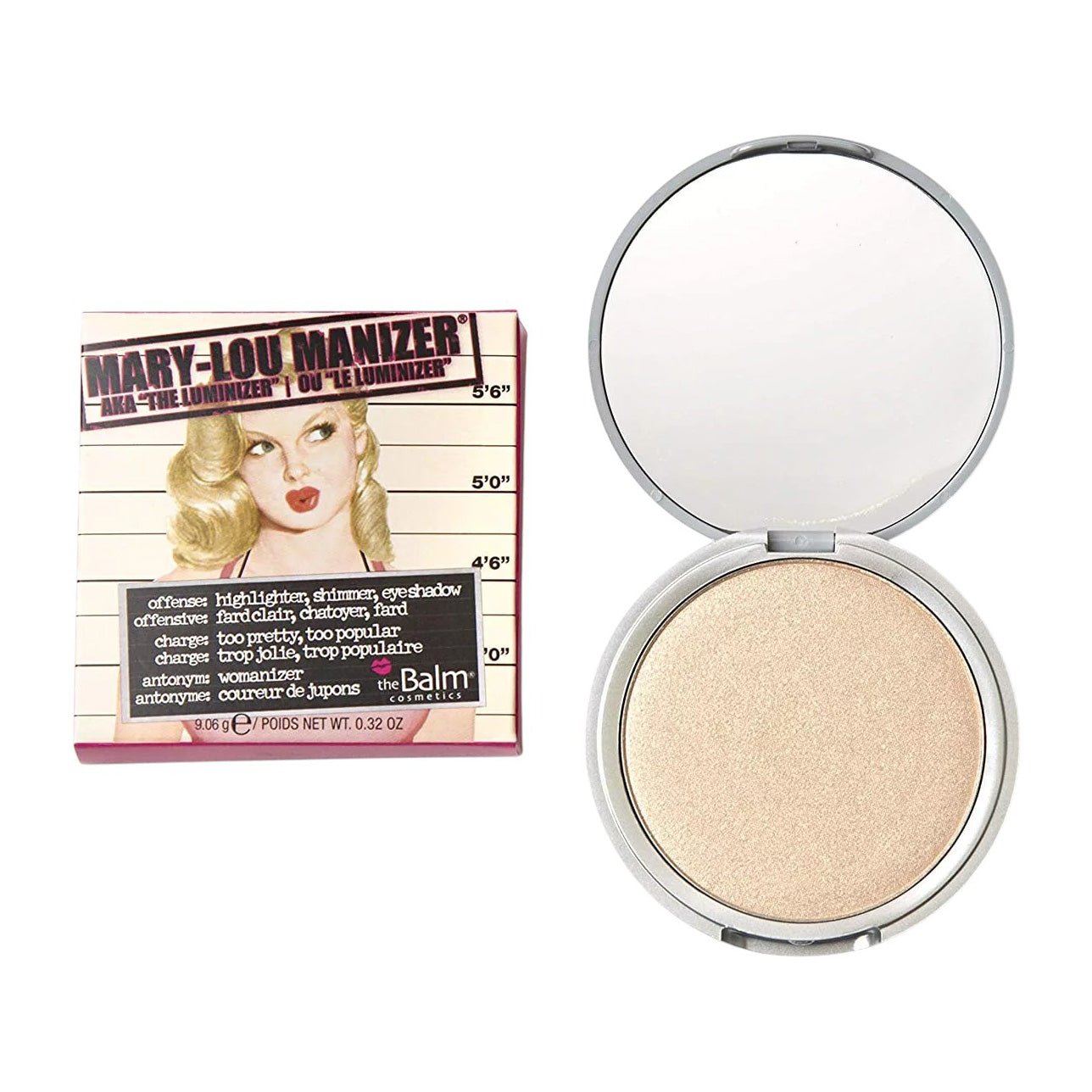 The Balm Mary - Lou Manizer Highlighter Powder - 9.06gm - Bloom Pharmacy
