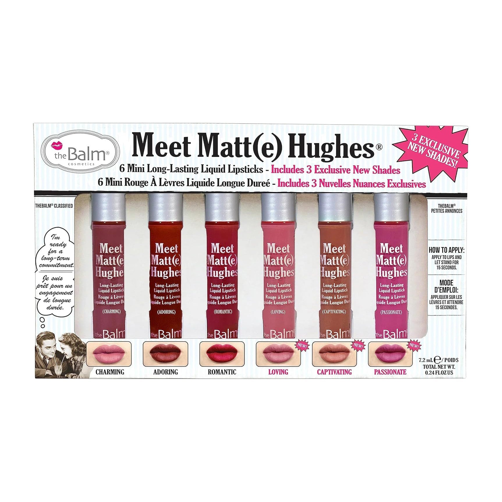 The Balm Meet Matt(e) Hughes Liquid Lipstick Kit - 6x7.2ml - Bloom Pharmacy