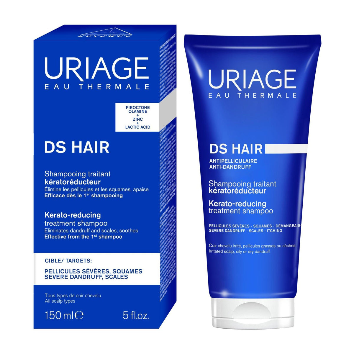 Uriage Ds Hair Kerato Reducing Treatment Shampoo - 150ml - Bloom Pharmacy