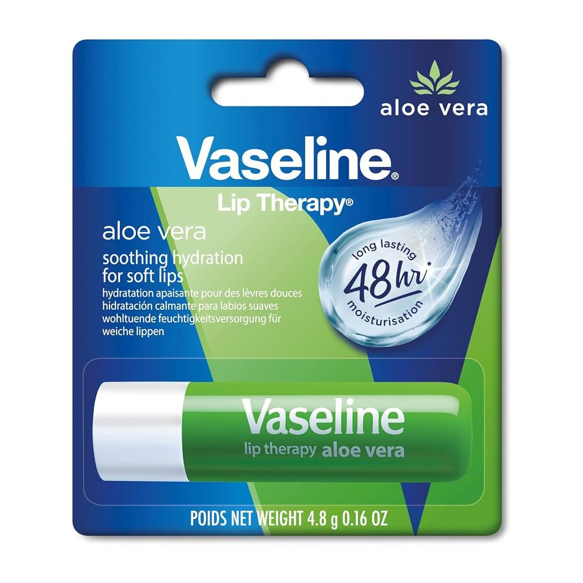 Vaseline Aloe Vera Lip Care Lip Balm - 4.8gm - Bloom Pharmacy