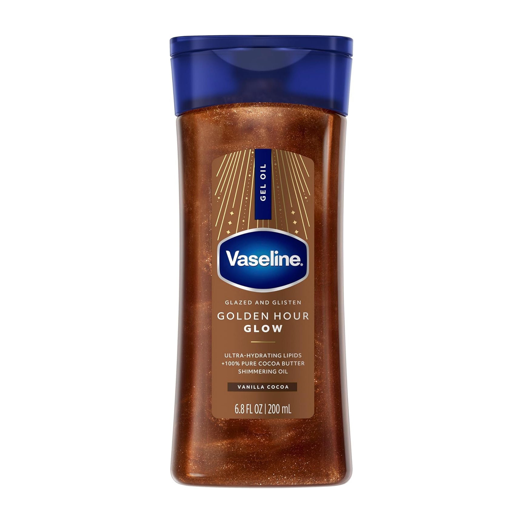 Vaseline Golden Hour Glow Bronze Body Shimmer Gel Oil - 200ml - Bloom Pharmacy