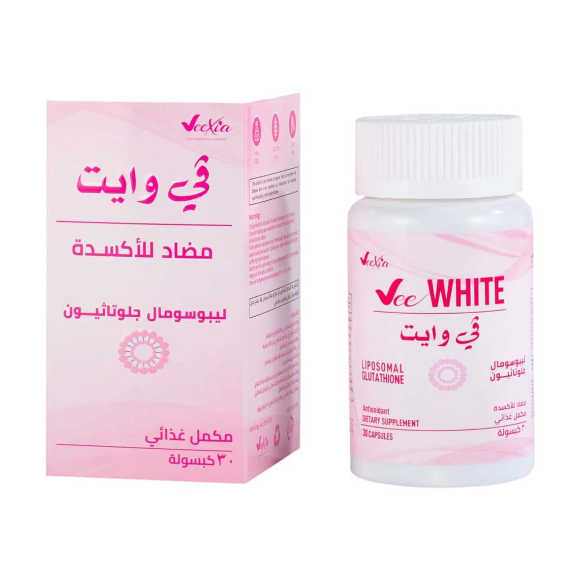 Veexia Vee White Antioxidant Dietary Supplement Capsules - 30 Capsules - Bloom Pharmacy