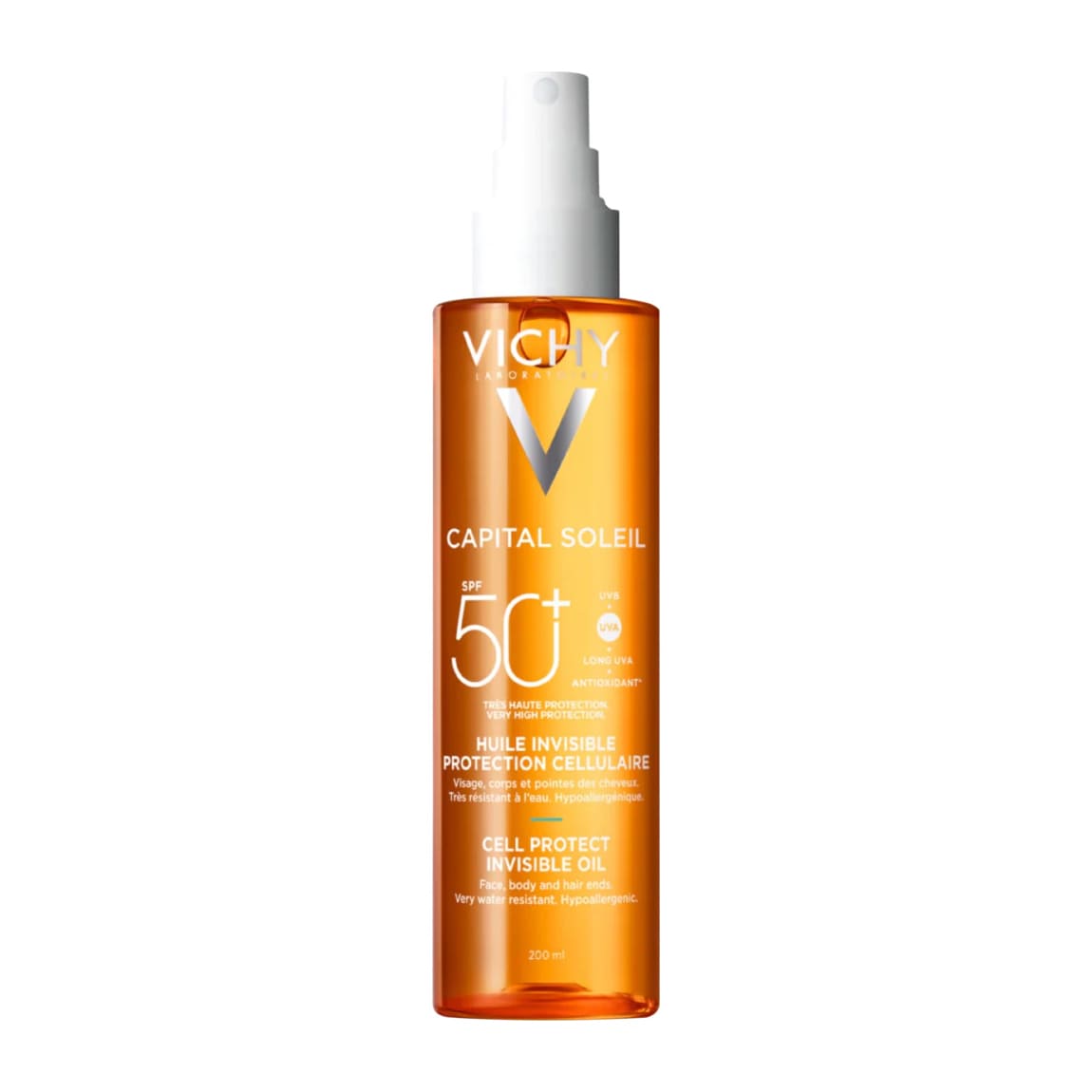 Vichy Capital Soleil SPF 50+Cell Protect Invisible Oil - 200ml - Bloom Pharmacy