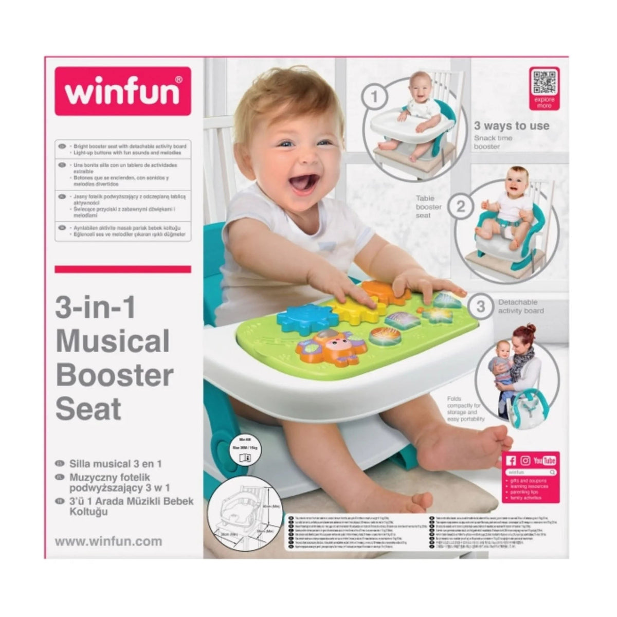 Winfun 3-in-1 Musical Booster Seat - Bloom Pharmacy