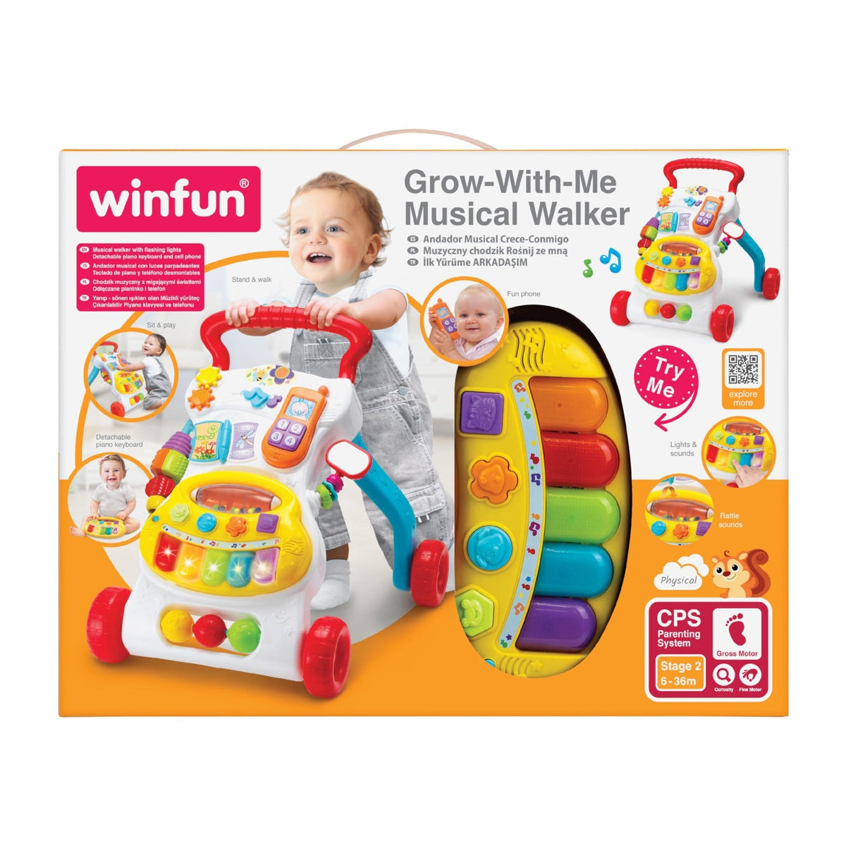 Winfun Grow With Me Musical Walker (6-36m) - Bloom Pharmacy
