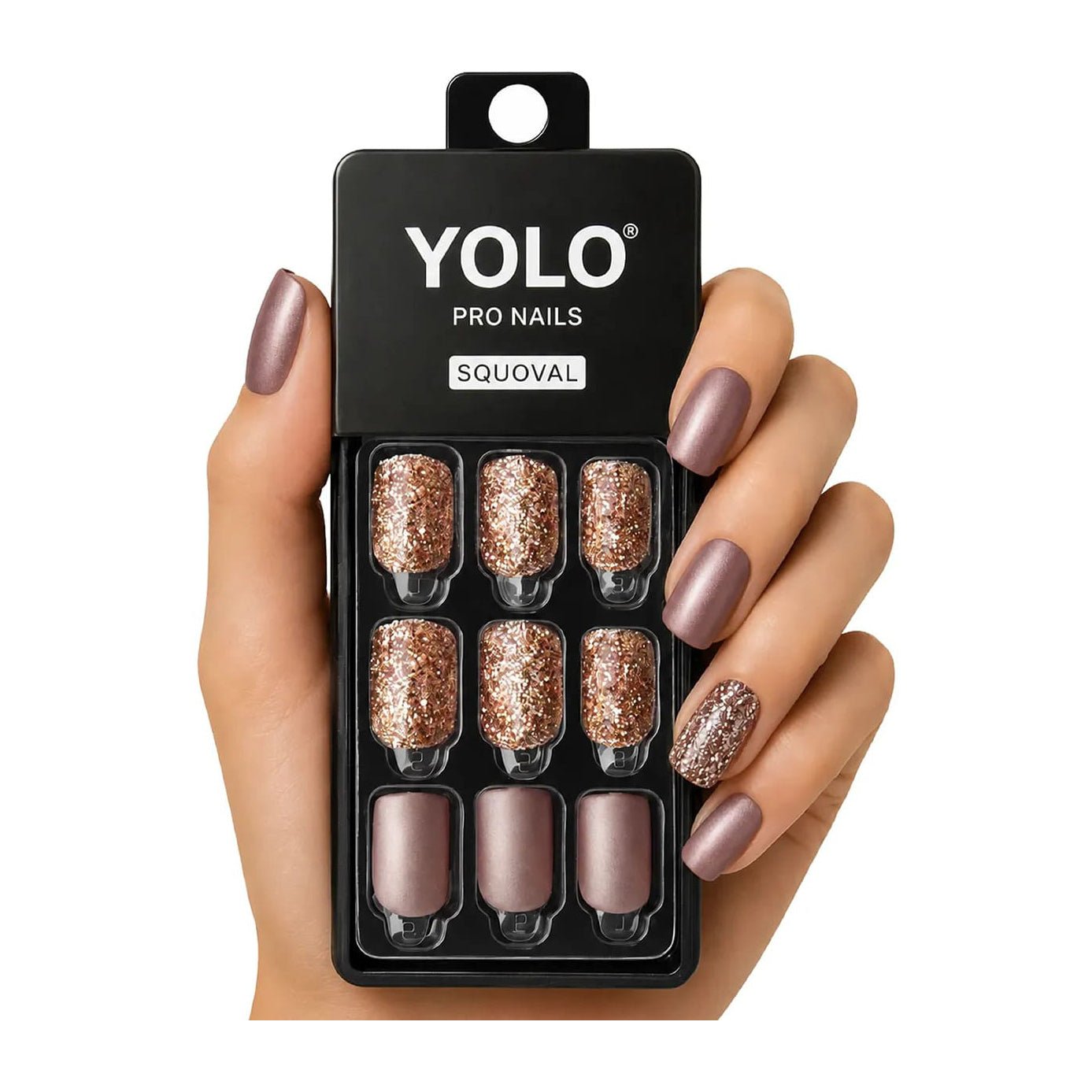 Yolo Squoval Short Pro Nails - SS-107-Champaign - Bloom Pharmacy
