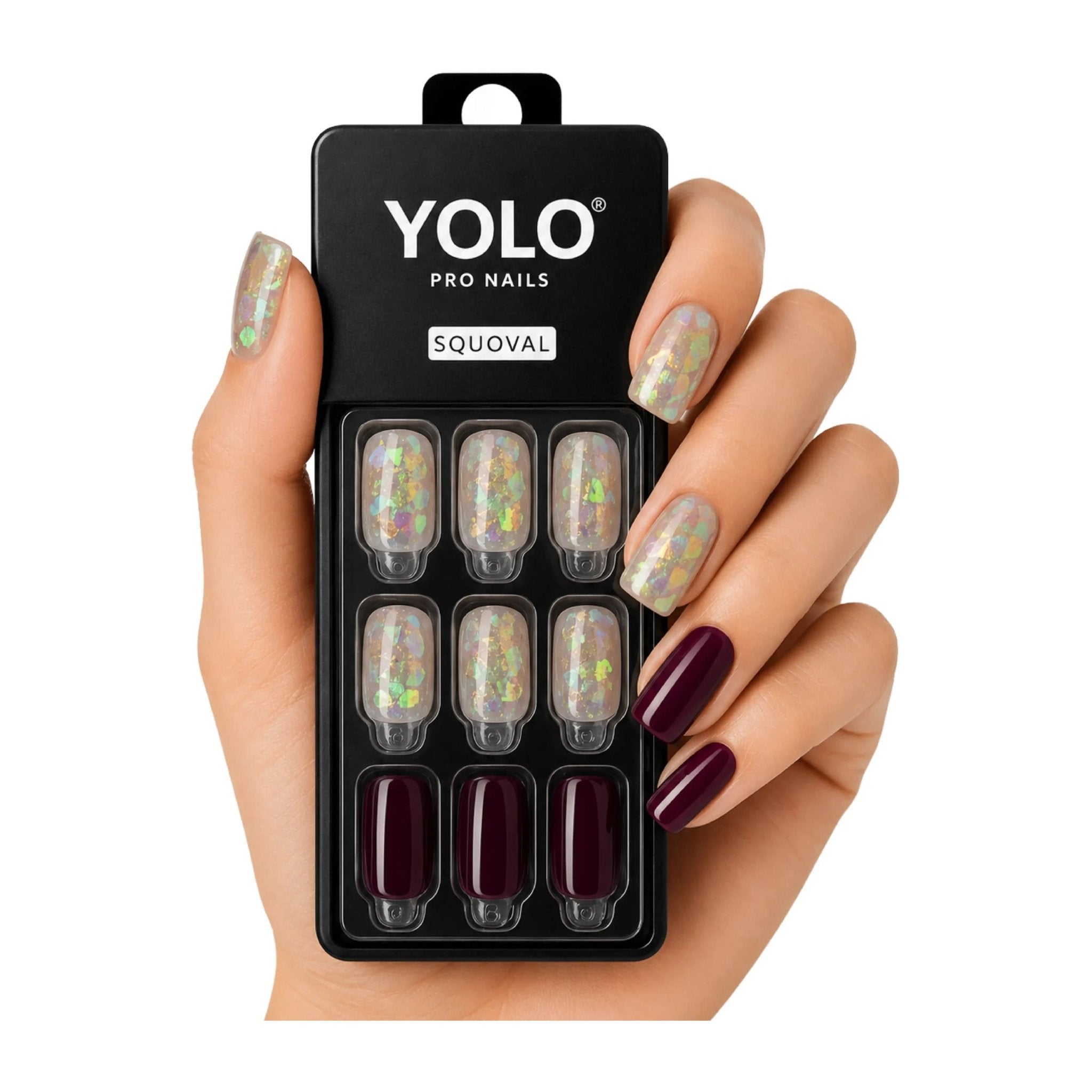 Yolo Squoval Short Pro Nails - SS-132-Dejavu - Bloom Pharmacy