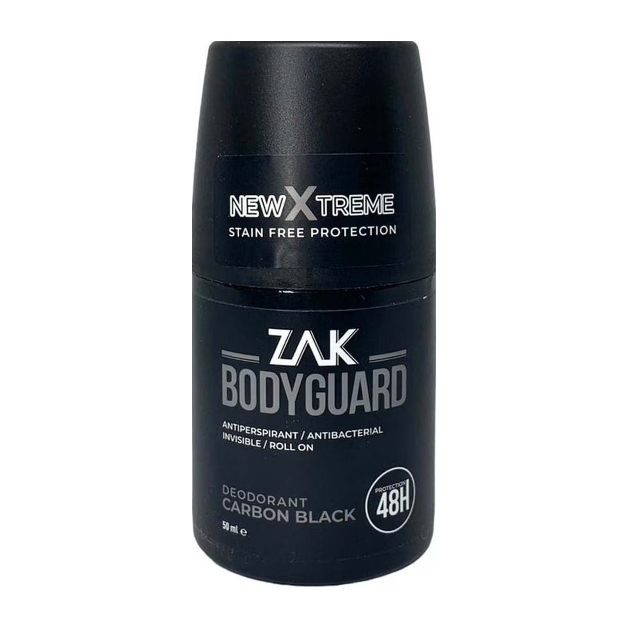 Zak Body Guard Carbon Black Antiperspirant Deodorant Roll On - 50ml - Bloom Pharmacy