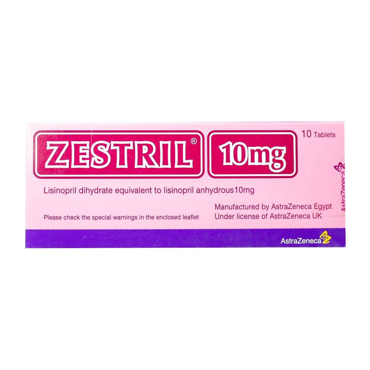 Zestril 10 mg - 10 Tablets - Bloom Pharmacy
