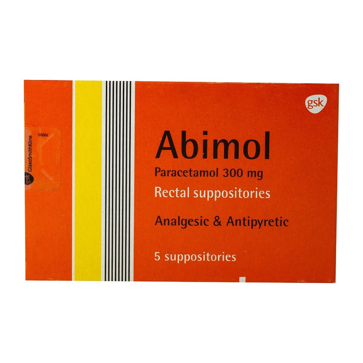 Abimol 300 mg Infantile - 5 Suppositories - Bloom Pharmacy