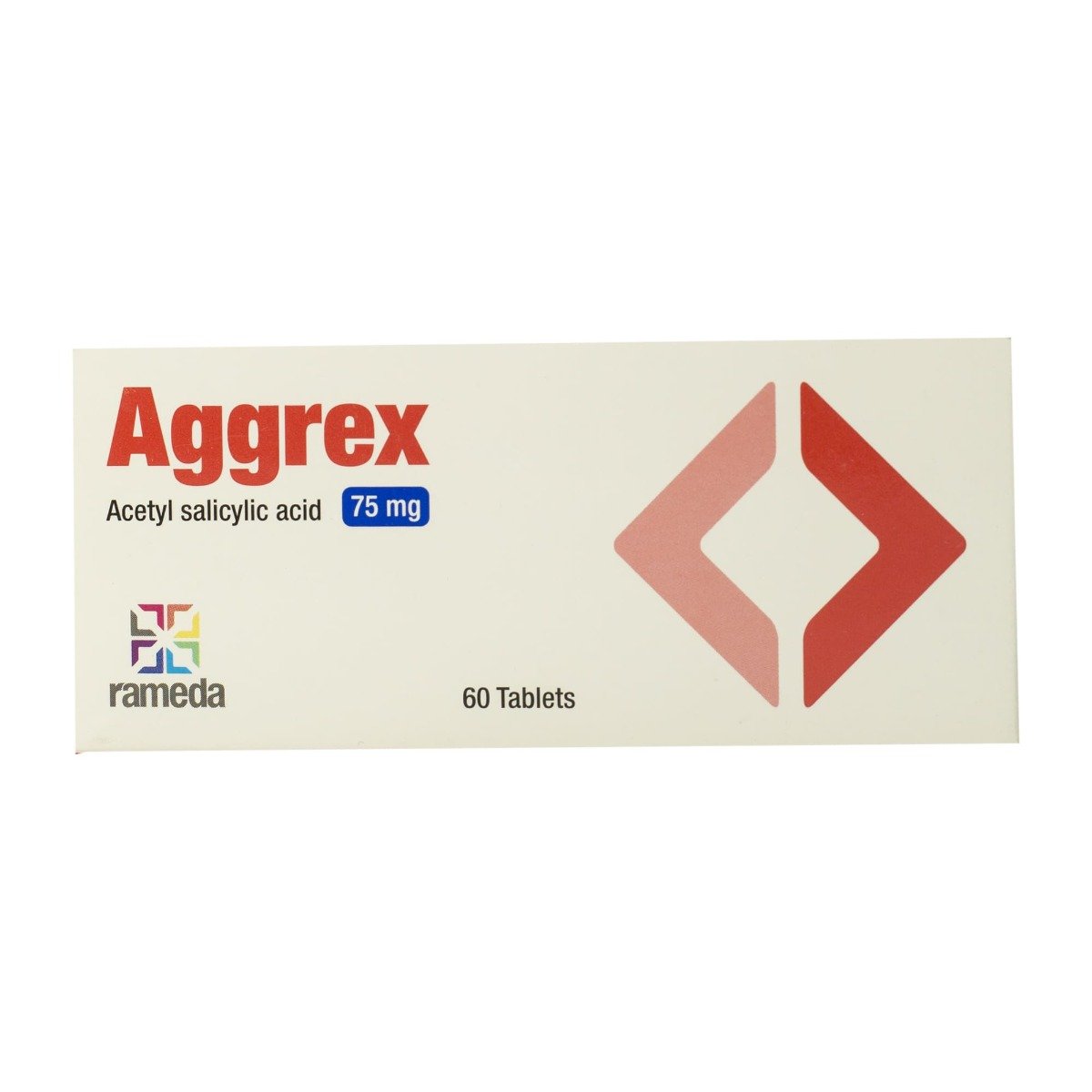 Aggrex 75 mg - 60 Tablets - Bloom Pharmacy