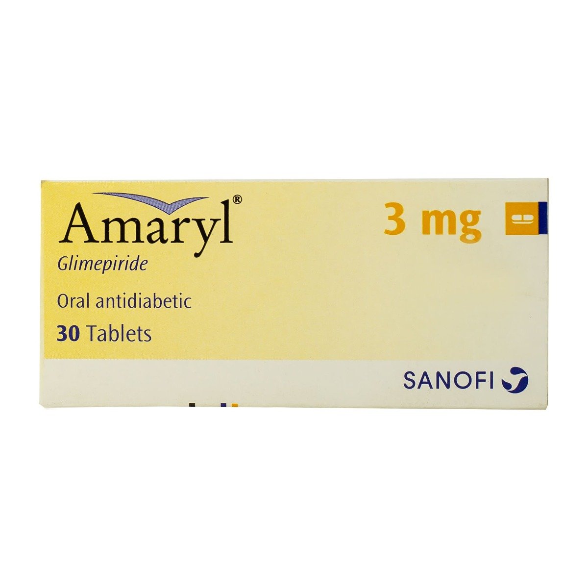 Amaryl 3 mg - 30 Tablets - Bloom Pharmacy