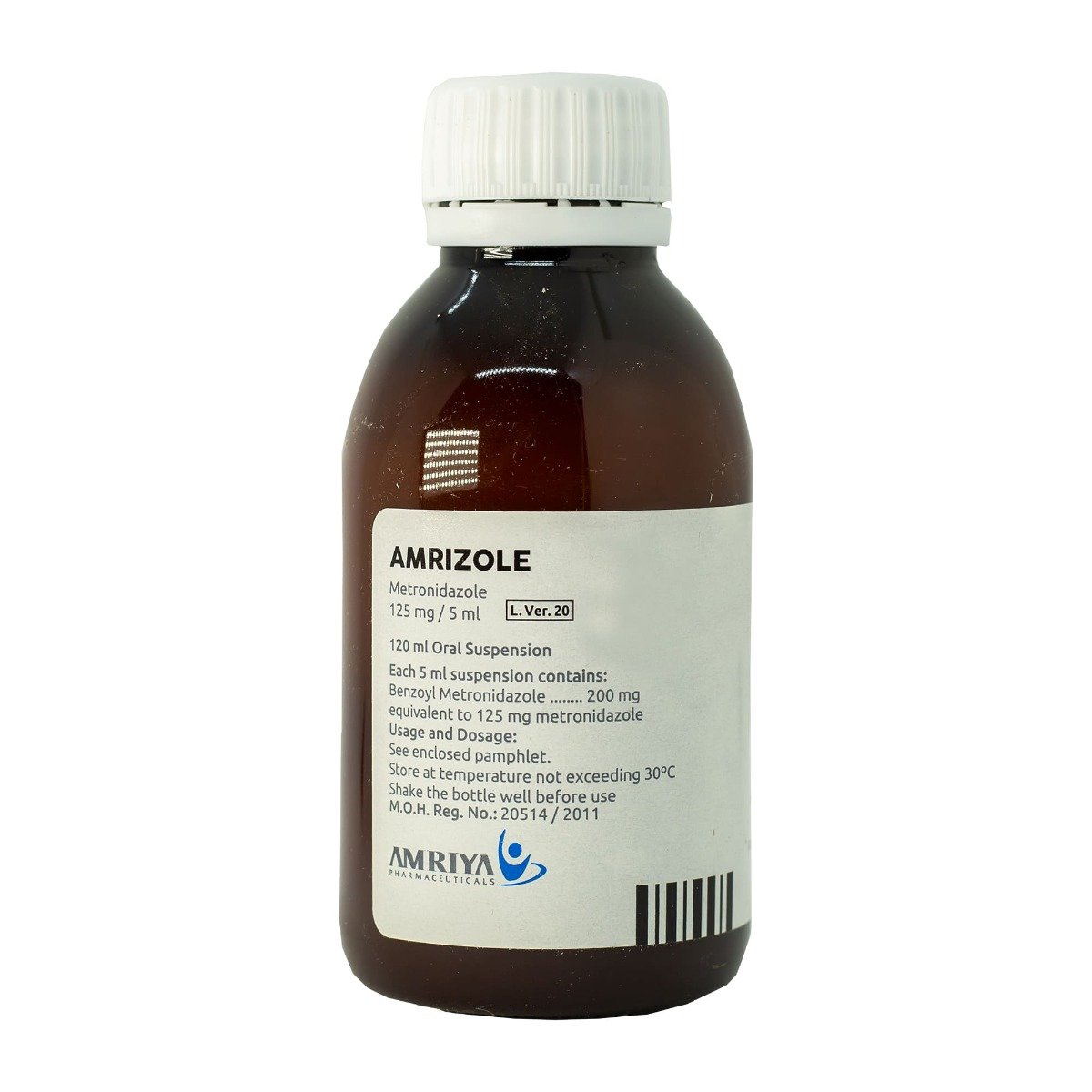Amrizole 200 mg-5 ml Suspension - 120 ml - Bloom Pharmacy