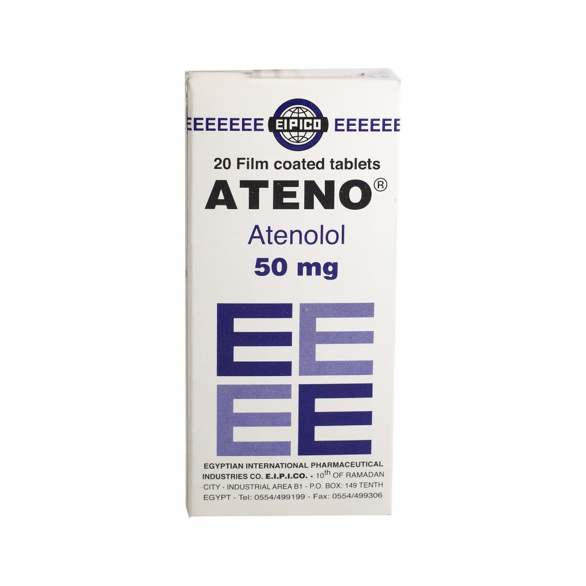 Ateno 50 mg - 20 Tablets - Bloom Pharmacy
