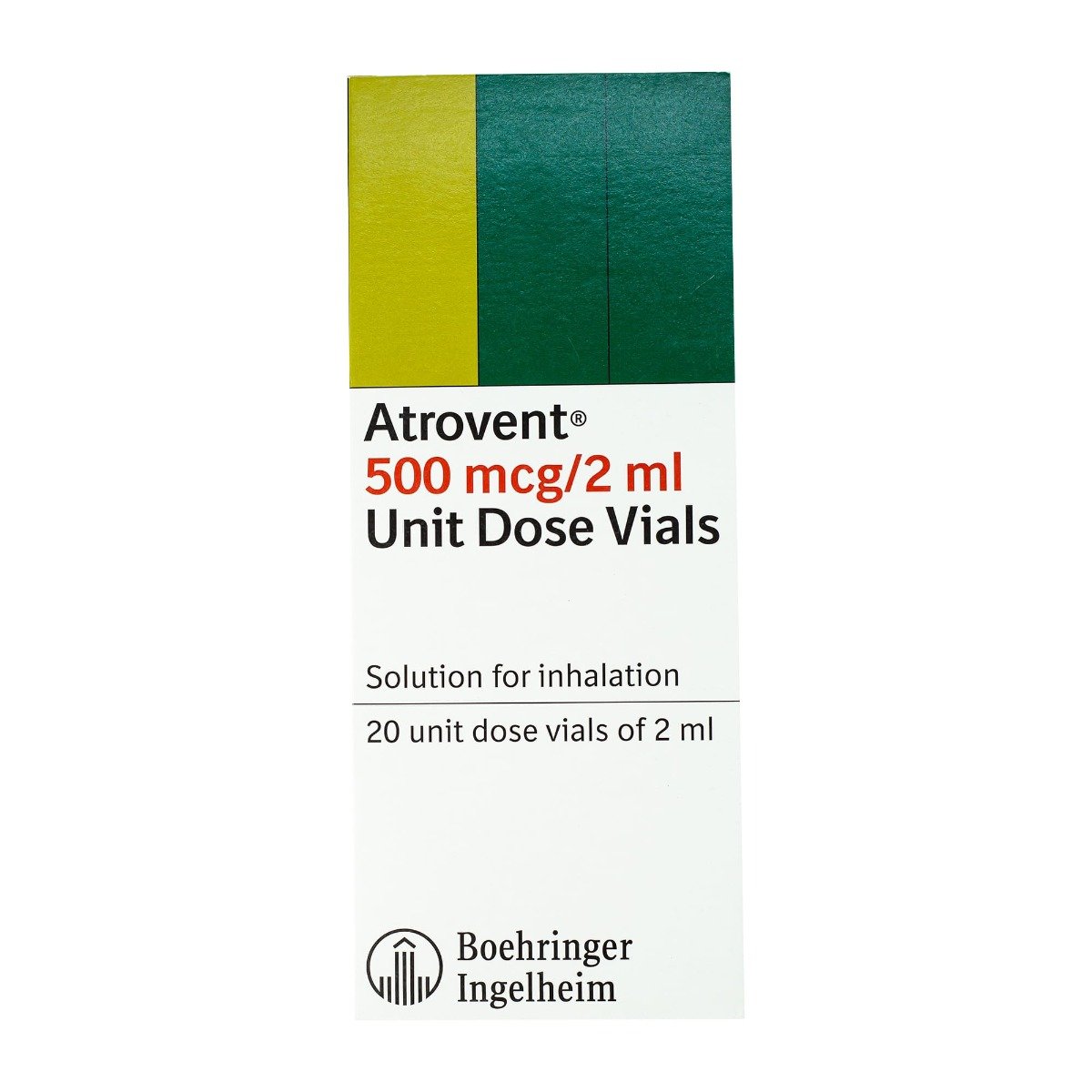 Atrovent Composition Atrovent Inhalation Solution 500 mcg/2 ml - 20 Vials | Bloom Pharmacy