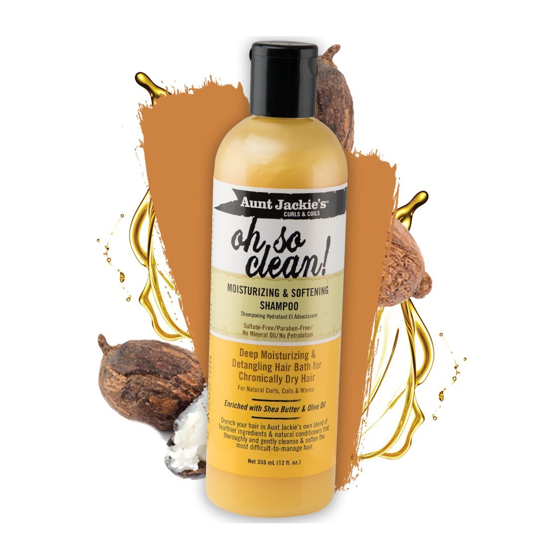 Aunt Jackies Oh So Clean Moisturizing & Softening Shampoo - 355ml - Bloom Pharmacy