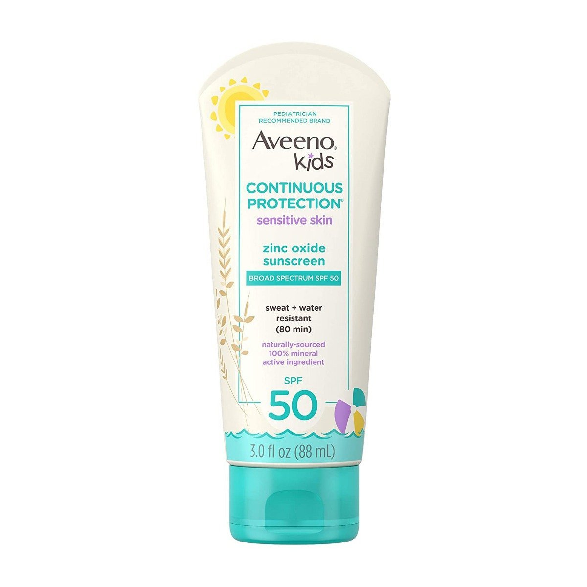 Aveeno Kids Continuous Protection SPF 50 Sunscreen Lotion – 88ml - Bloom Pharmacy