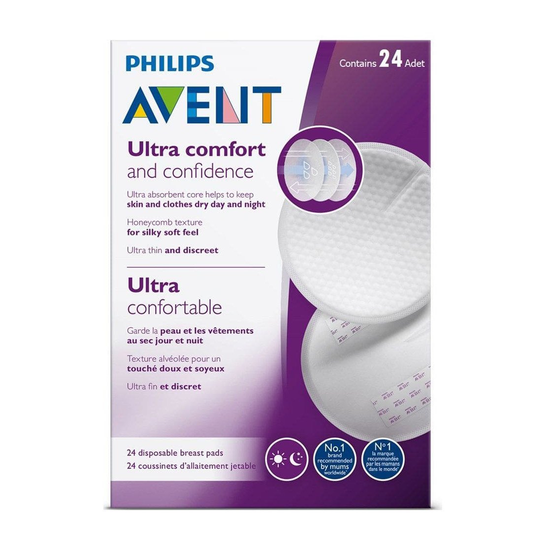 Avent Ultra Comfort and Confidence Breast Pads - 24psc - Bloom Pharmacy