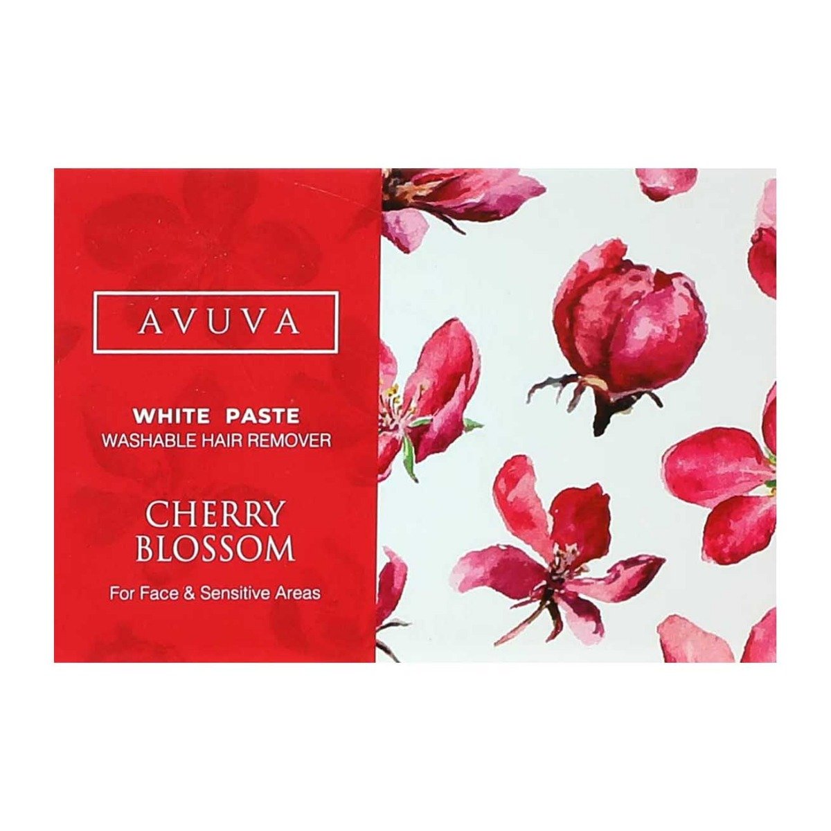 Avuva Cherry Blossom White Paste Washable Hair Remover – 100gm - Bloom Pharmacy