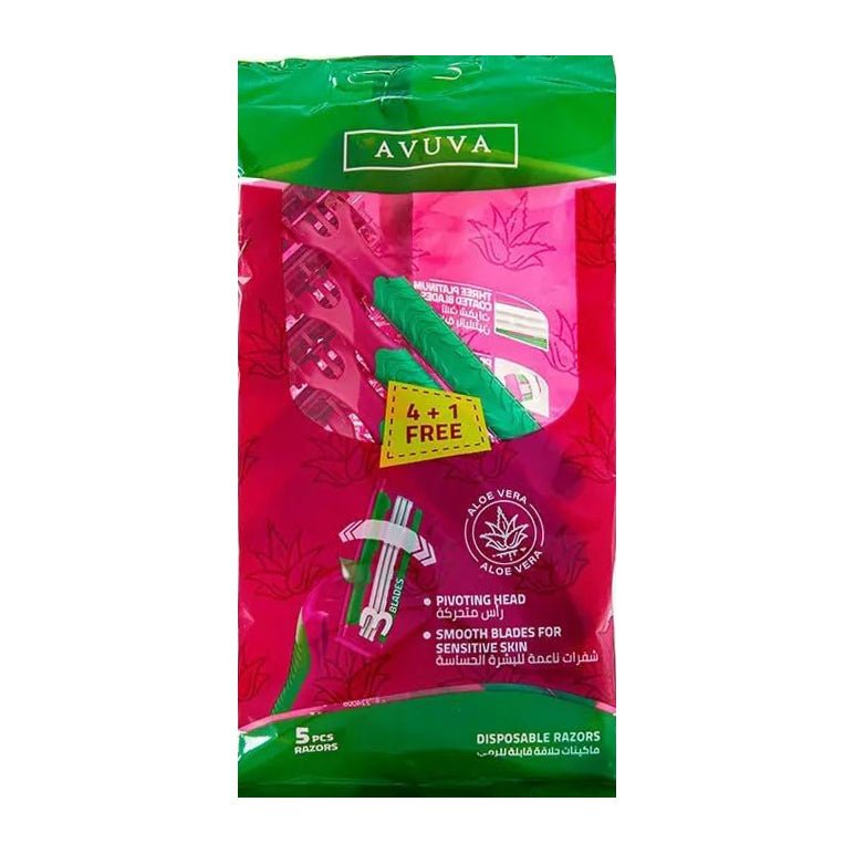 Avuva Feminine Disposable Razors – 5Pcs - Bloom Pharmacy