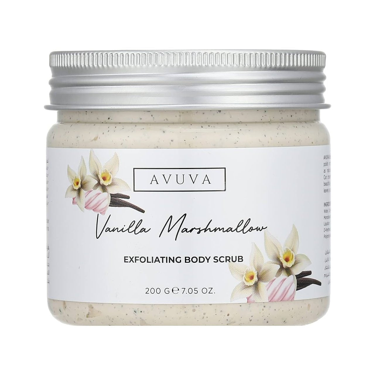 Avuva Vanilla Marshmallow Body Scrub - 200gm - Bloom Pharmacy