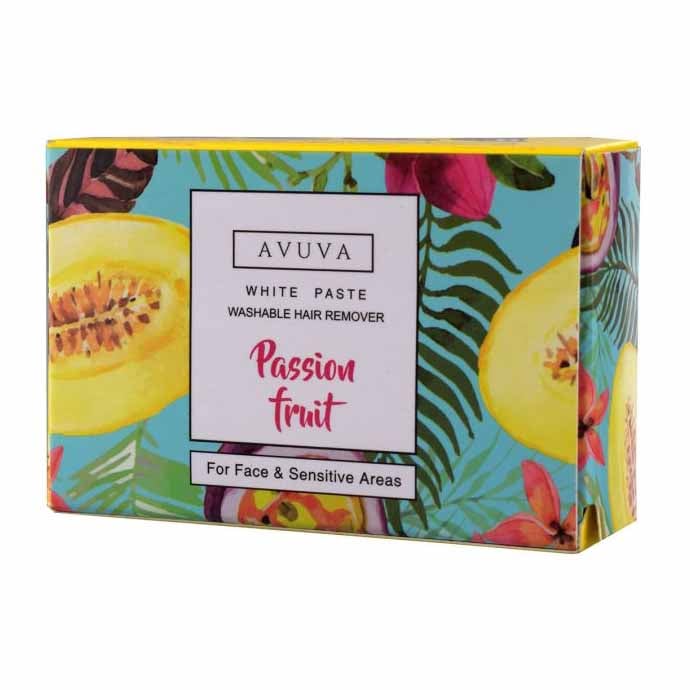 Avuva White Paste Washable Hair Remover Fruit Passion For Face & Sensitive Areas - Bloom Pharmacy