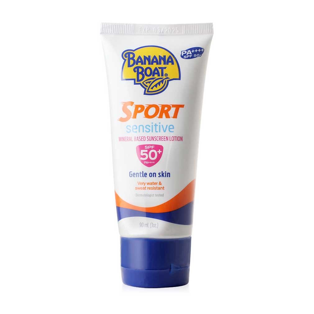 Banana Boat Sport Sensitive Gentle On Skin SPF 50+ Sunscreen Lotion – 90ml - Bloom Pharmacy