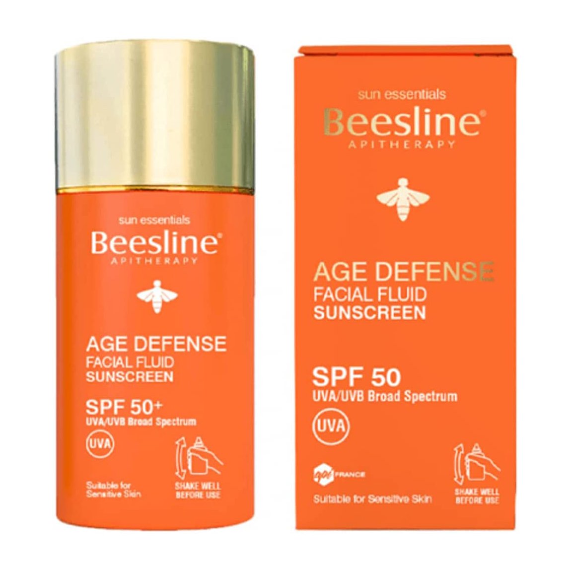Beesline Age Defense Facial Medium Fluid Sunscreen SPF 50 - 40ml - Bloom Pharmacy