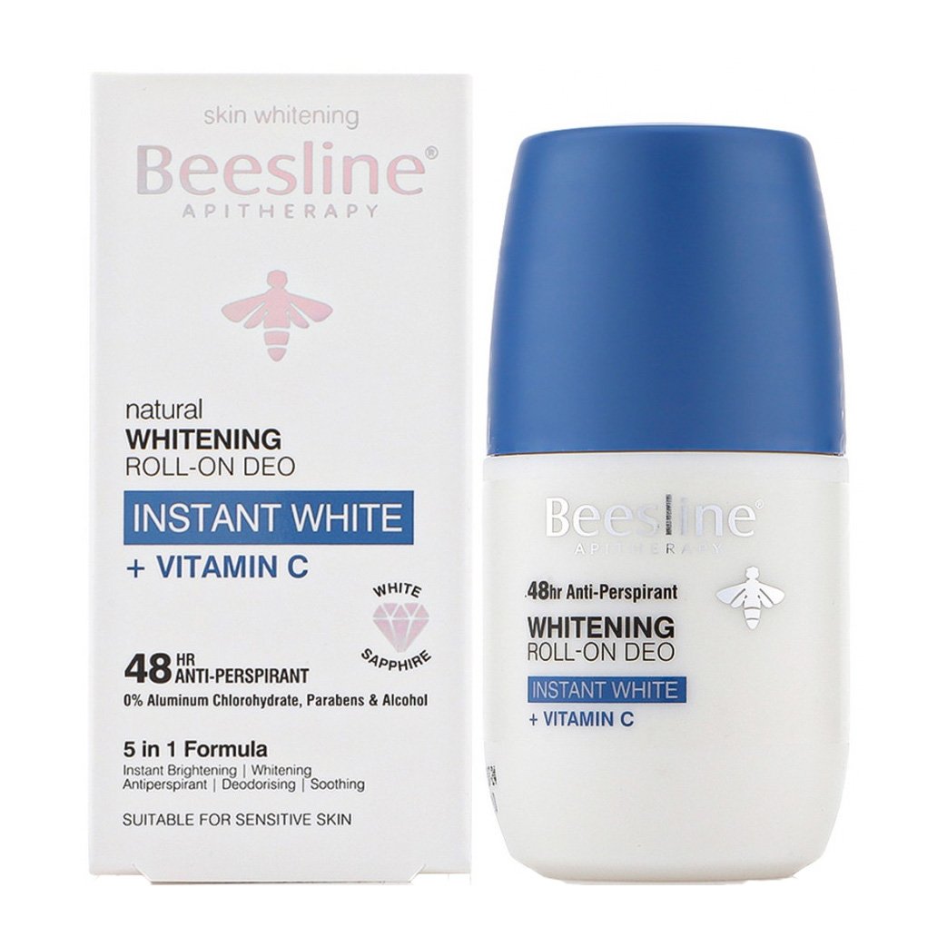 Beesline Natural Whitening Instant White + Vitamin C Roll-On Deodorant - 50ml - Bloom Pharmacy