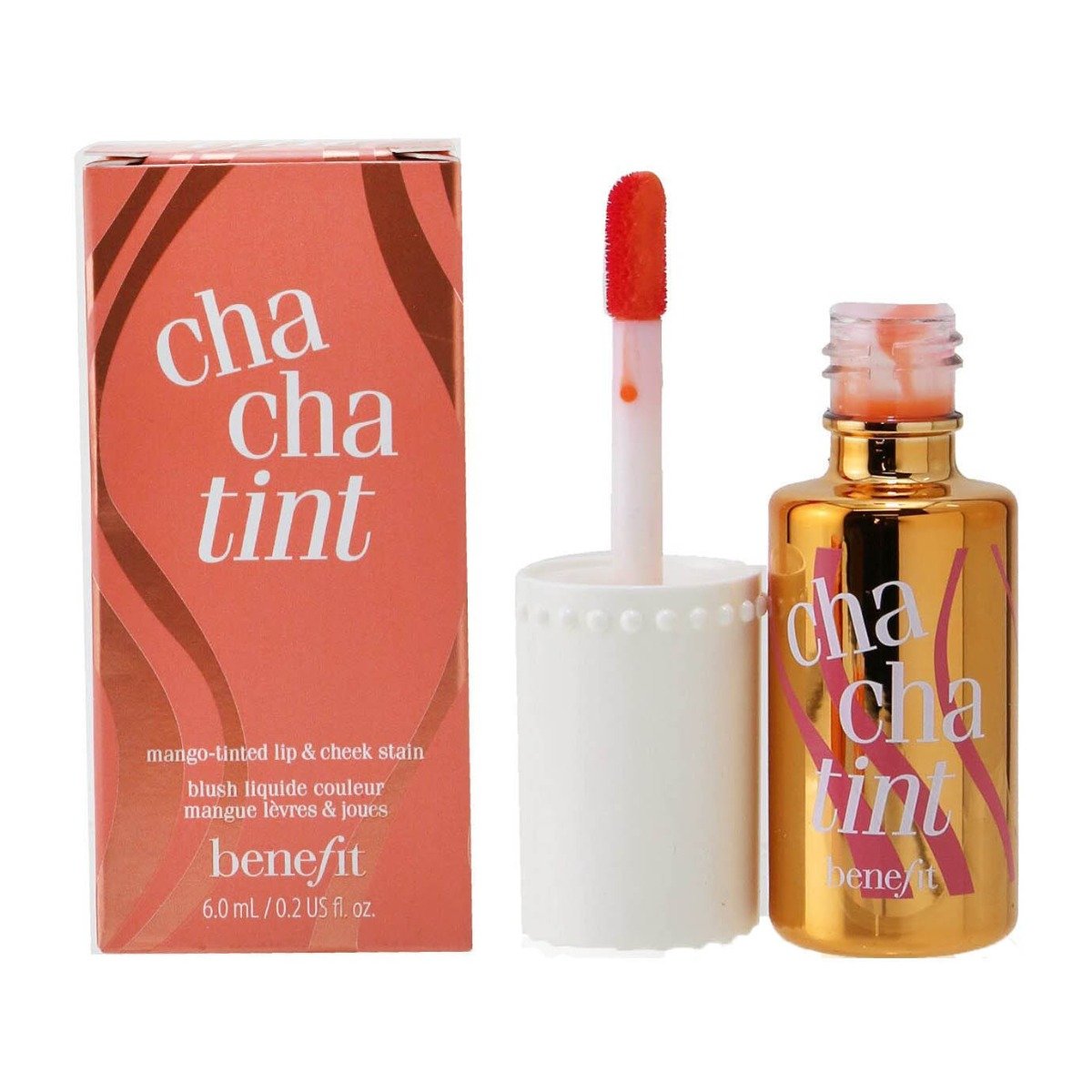 Benefit Cha Cha Tint Mango Tinted Lip & Cheek Stain – 6ml - Bloom Pharmacy