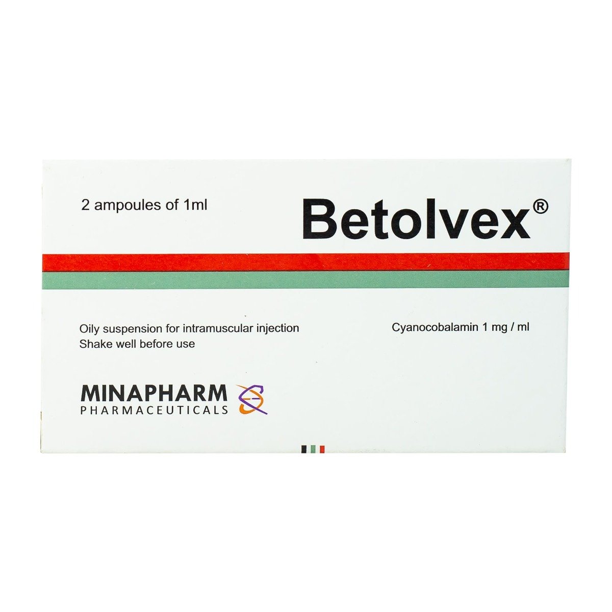 Betolvex 1 mg-1 ml - 2 Ampoules - Bloom Pharmacy
