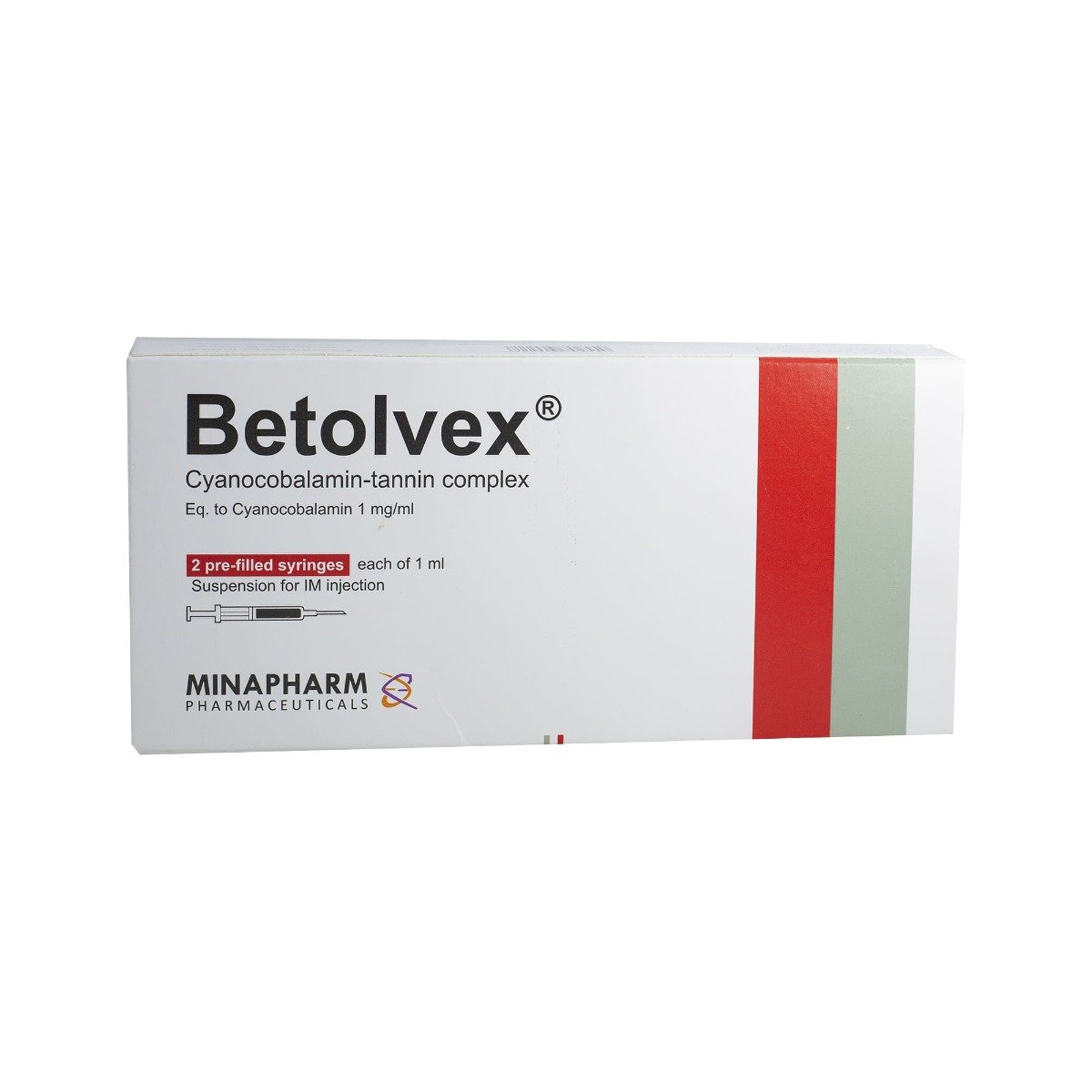 Betolvex 1 mg-1 ml - 2 Prefilled Syringes - Bloom Pharmacy