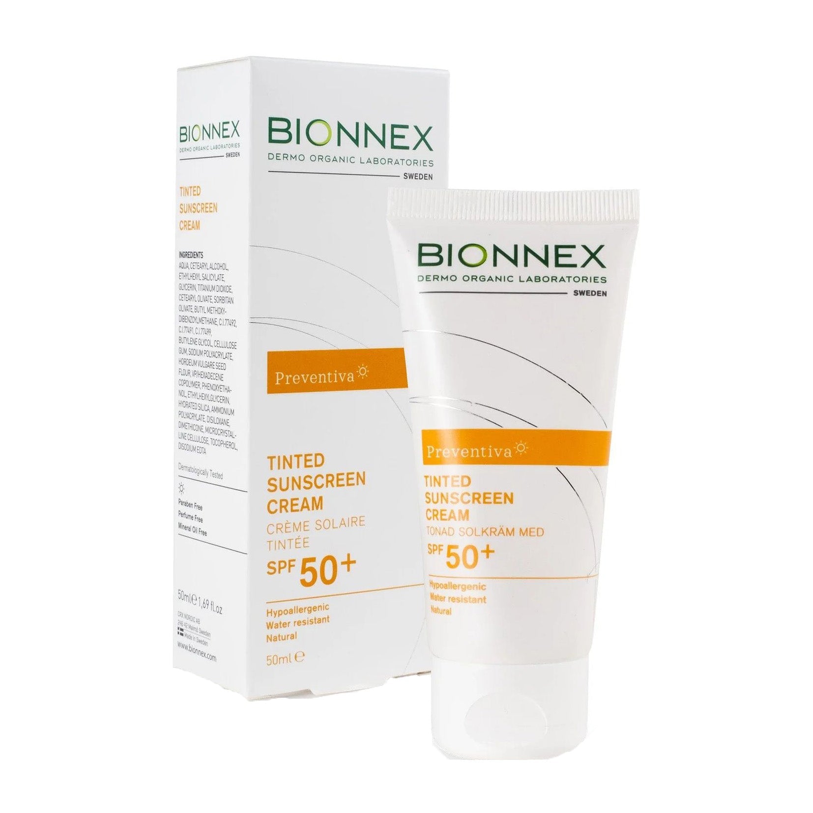 Bionnex Preventiva Tinted Sunscreen Cream SPF 50+ - 50ml - Bloom Pharmacy