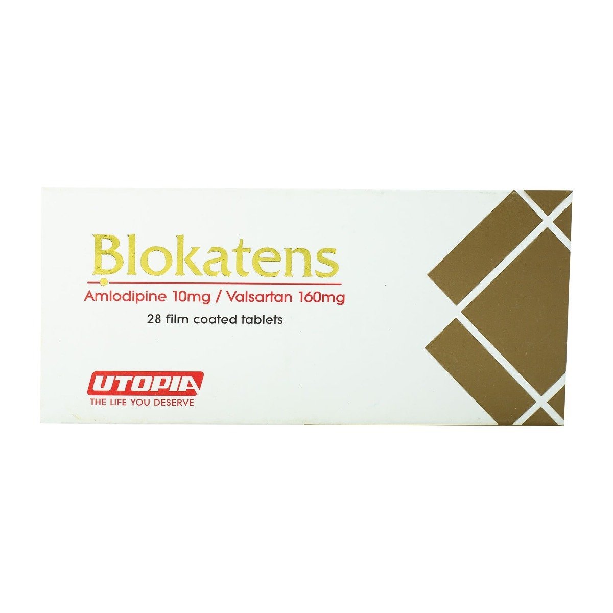 Blokatens 10 mg-160 mg - 28 Tablets - Bloom Pharmacy