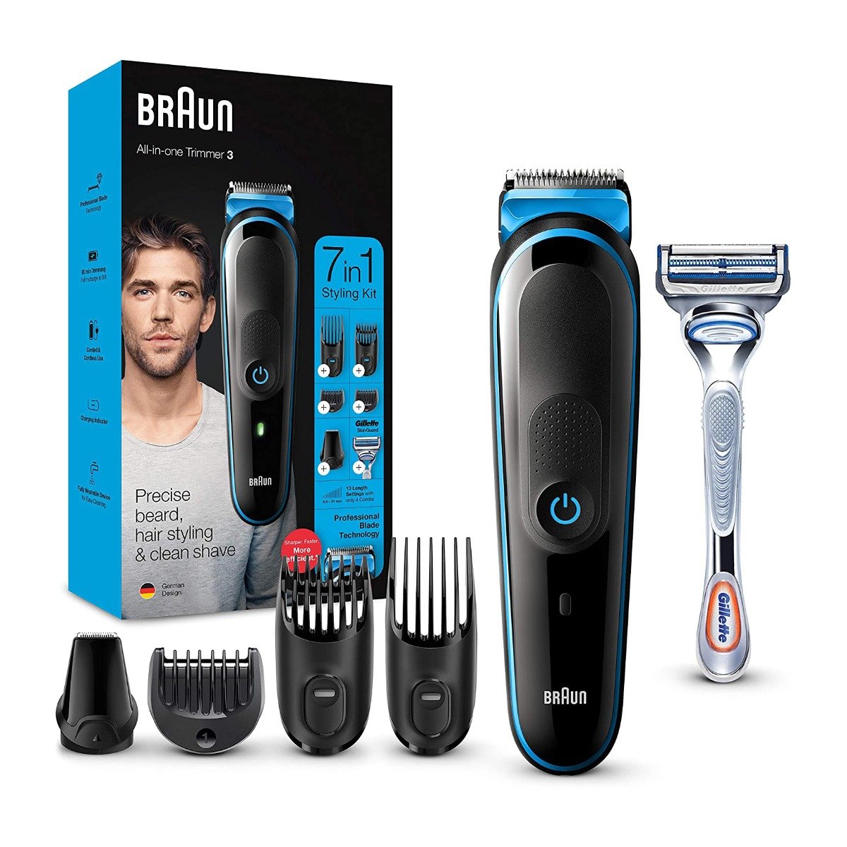 Braun All-In-One Trimmer (3) 7 In 1 Styling Kit - MGK3242 - Bloom Pharmacy
