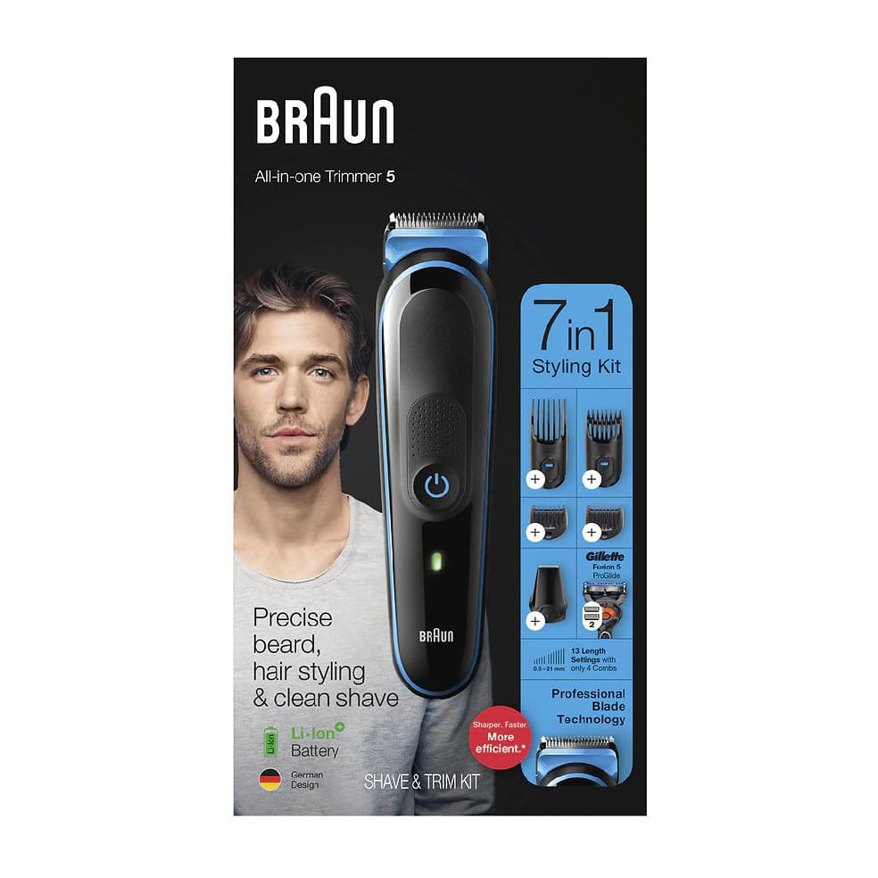 Braun All-In-One Trimmer (5) 7 In 1 Styling Kit - MGK5245 - Bloom Pharmacy