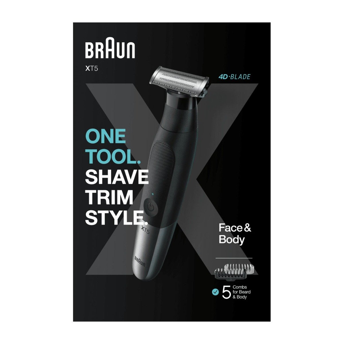 Braun One Tool Shave Trim Style Face & Body – XT5100 - Bloom Pharmacy