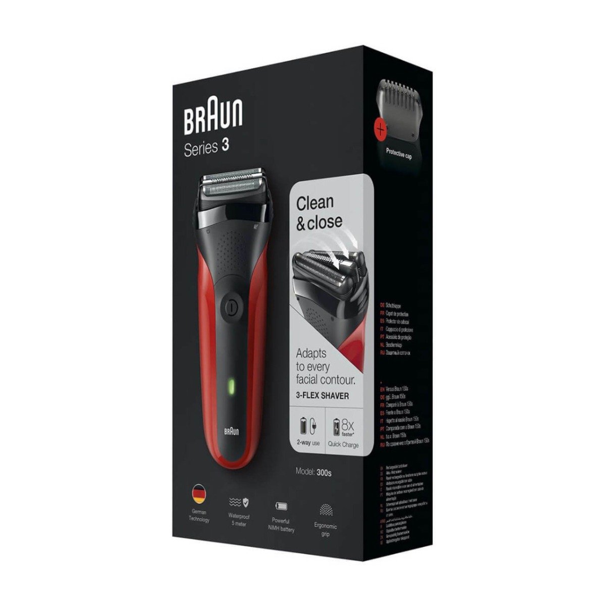 Braun Red Series 3 Clean & Close - 300S - Bloom Pharmacy
