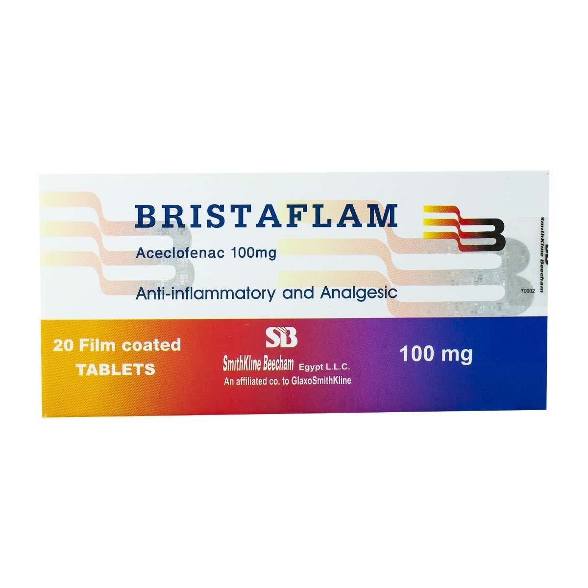 Bristaflam 100 mg - 20 Tablets - Bloom Pharmacy