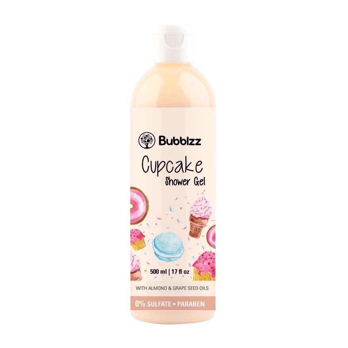 Bubblzz Cupcake Shower Gel – 500ml - Bloom Pharmacy