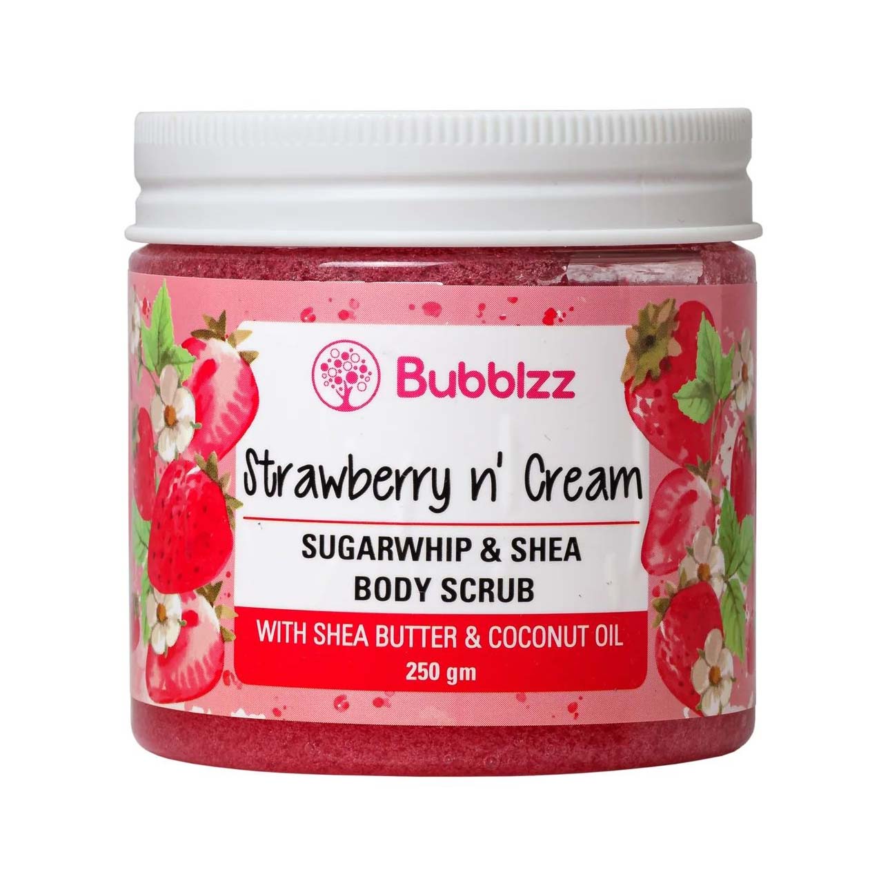 Bubblzz Strawberry n’ Cream Body Scrub – 250gm - Bloom Pharmacy